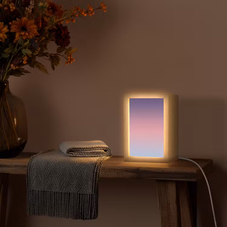 Personalisierte Lightbox - Farbverlauf – Lila – Rosa — 3