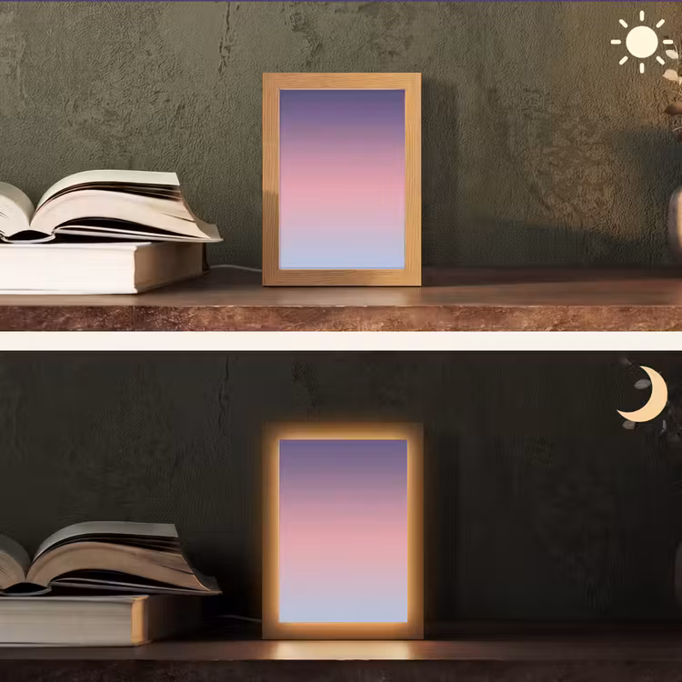 Personalisierte Lightbox - Farbverlauf – Lila – Rosa — 5