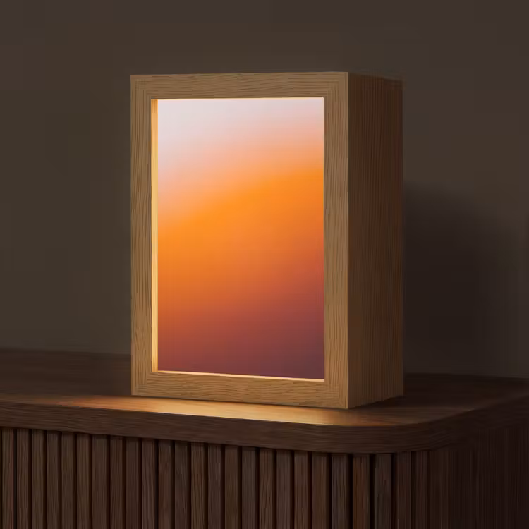 Personalisierte Lightbox - Farbverlauf – Orange – Abstrakt — 1