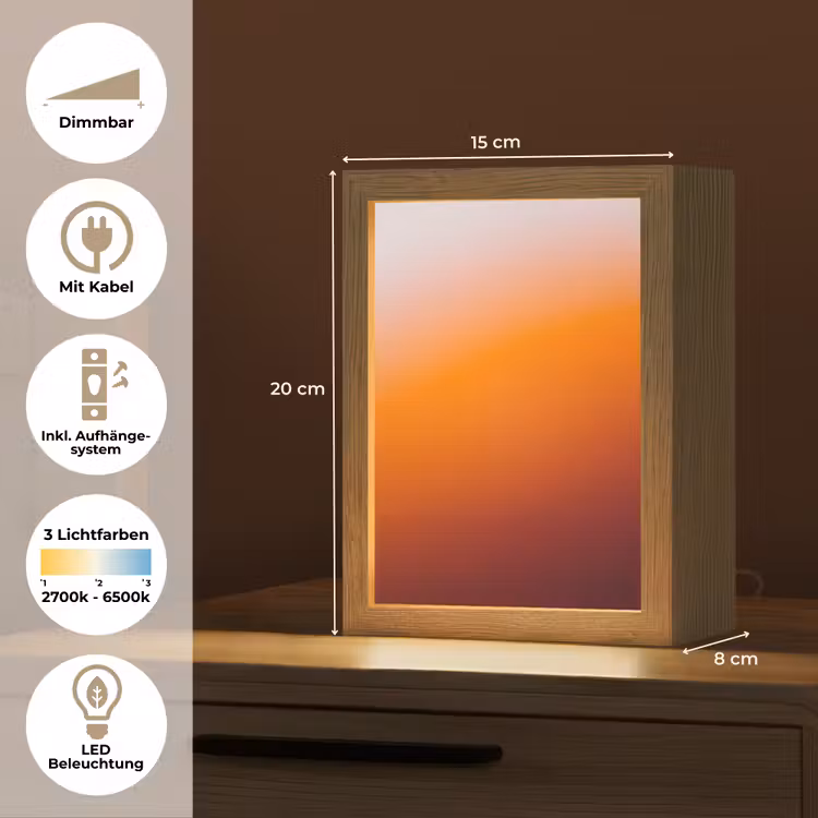 Personalisierte Lightbox - Farbverlauf – Orange – Abstrakt — 6