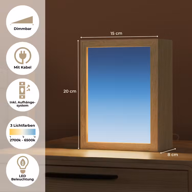 Personalisierte Lightbox - Himmel – Blau – Farbverlauf — 6