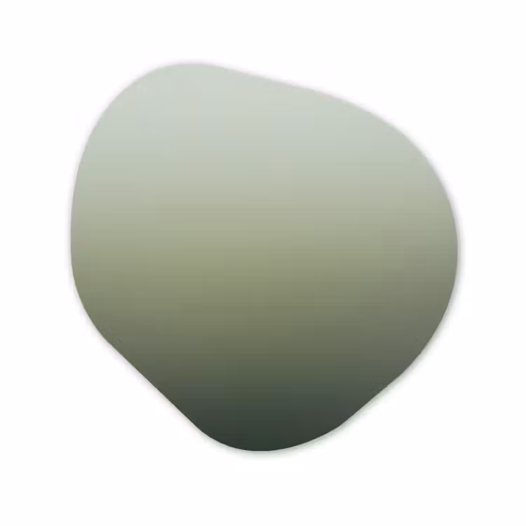 Alu-Dibond-Bild Organische Form - Zusammenfassung – Grün – Verlauf — 1