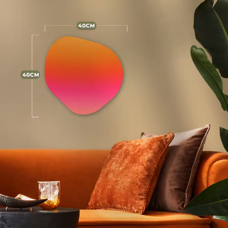 Forexbild Organische Form - Farbverlauf – Orange – Rosa — 4