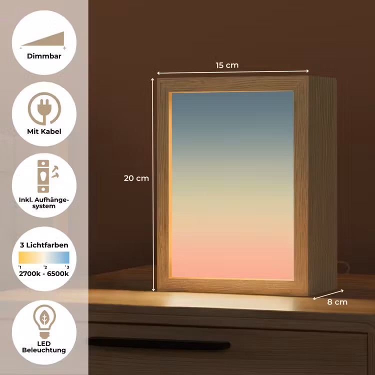 Personalisierte Lightbox - Farbverlauf – Abstrakt – Modern — 6