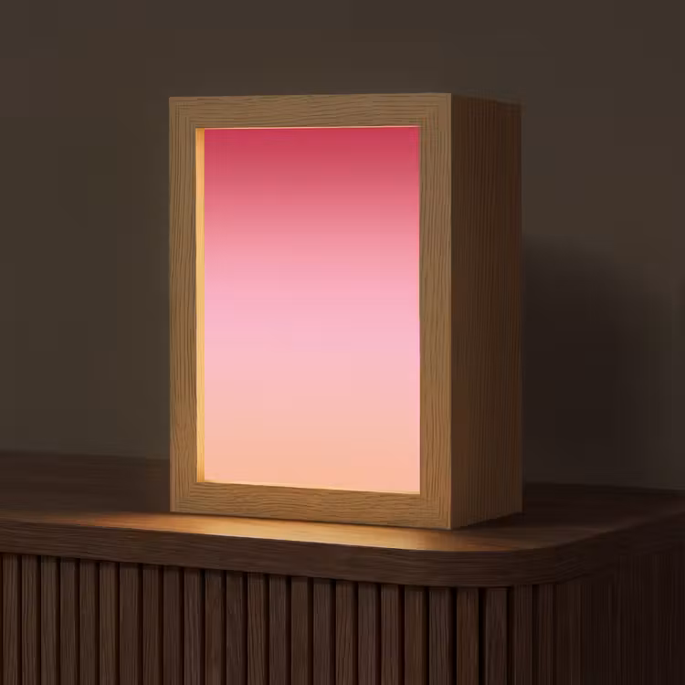 Personalisierte Lightbox - Farbverlauf – Rot – Rosa — 1