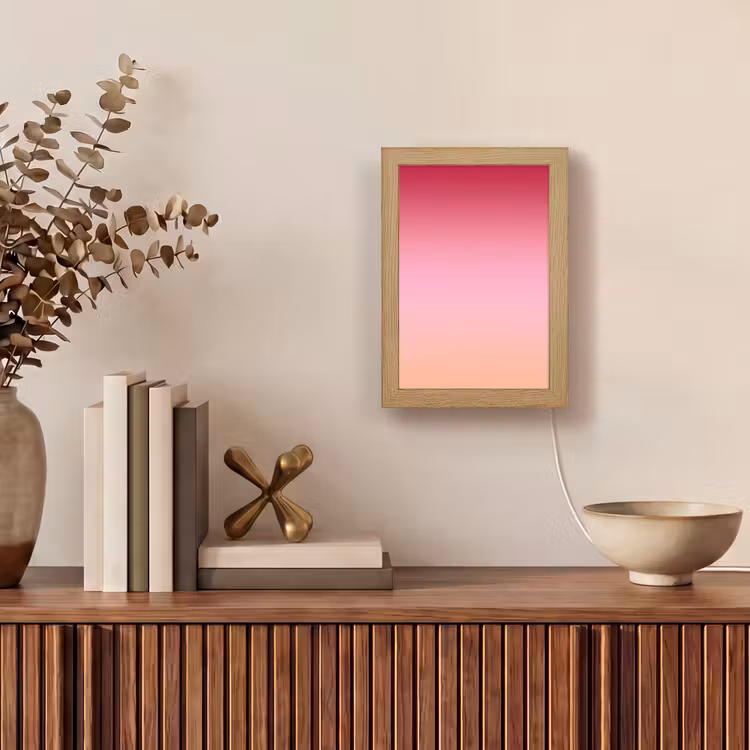 Personalisierte Lightbox - Farbverlauf – Rot – Rosa — 4
