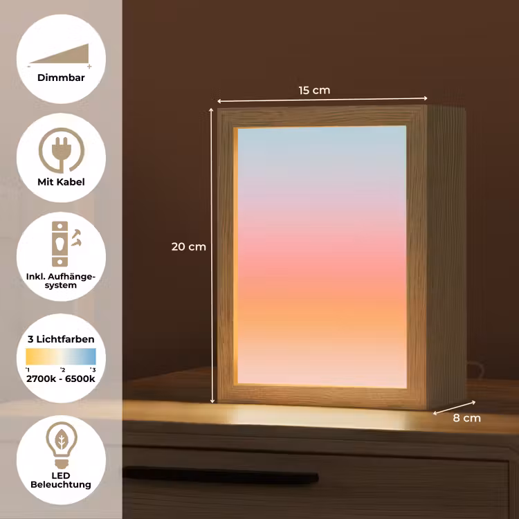Personalisierte Lightbox - Farbverlauf – Sanft – Abstrakt — 6