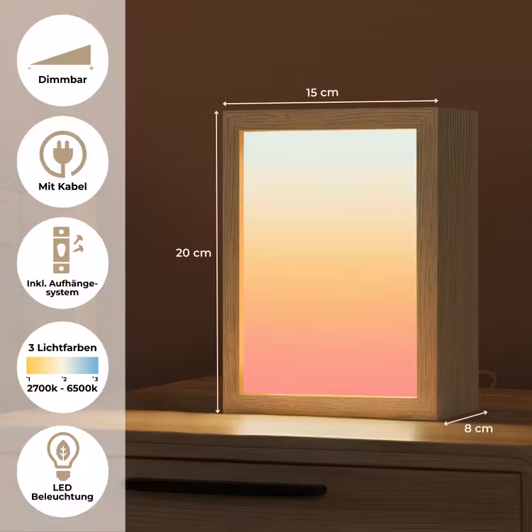 Personalisierte Lightbox - Farbverlauf – Sanft – Farbe — 6