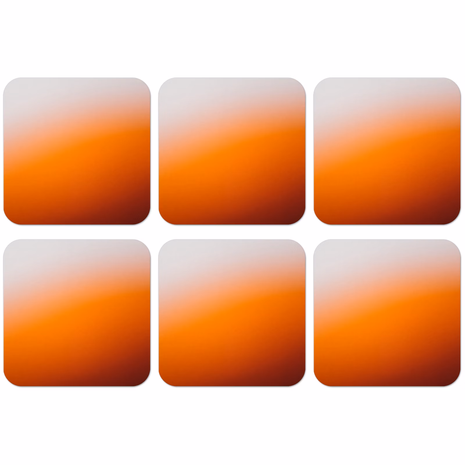 Untersetzer - Farbverlauf – Orange – Abstrakt — 1