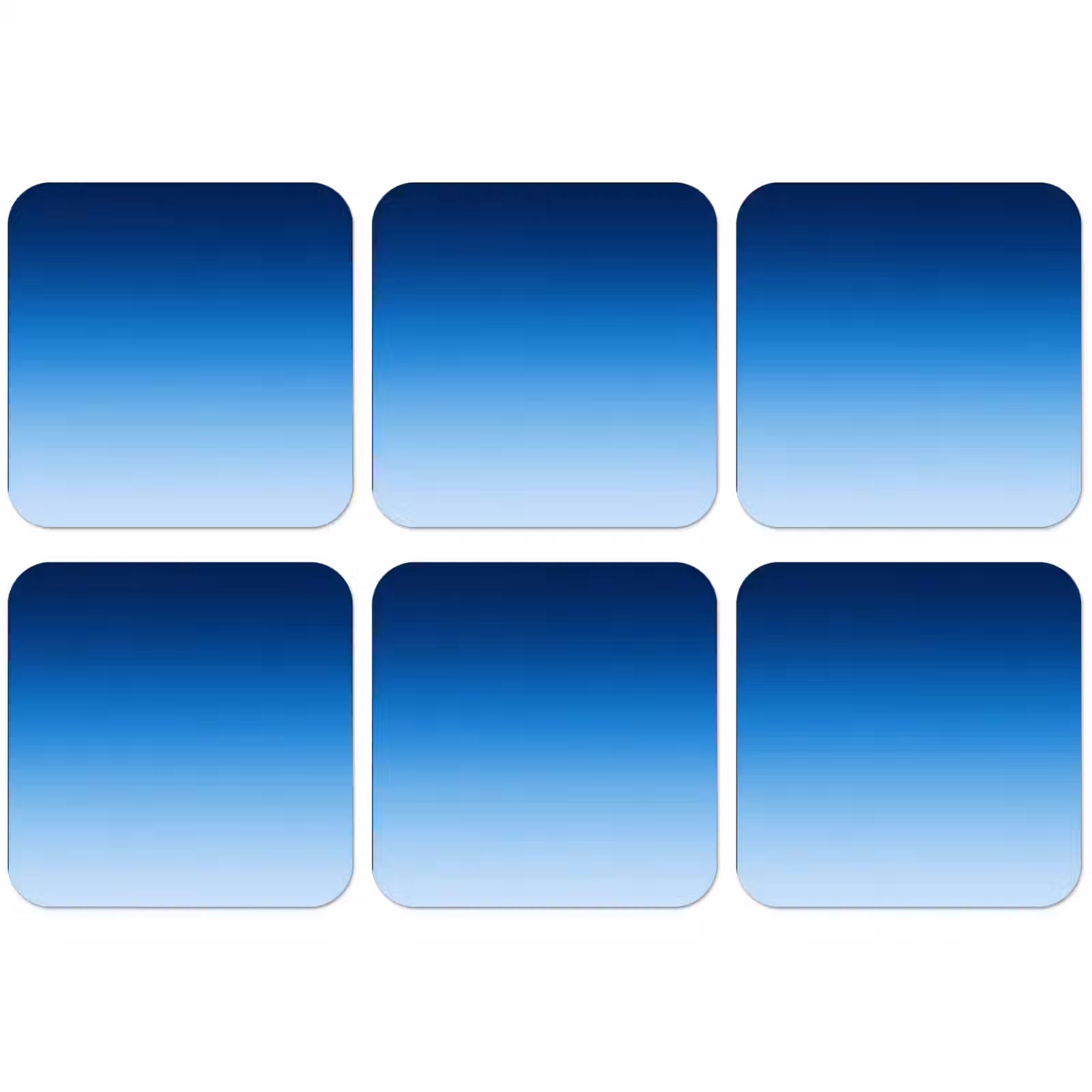 Untersetzer - Himmel – Blau – Farbverlauf — 1