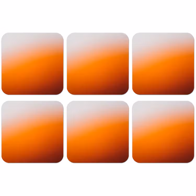Untersetzer - Farbverlauf – Orange – Abstrakt — 1