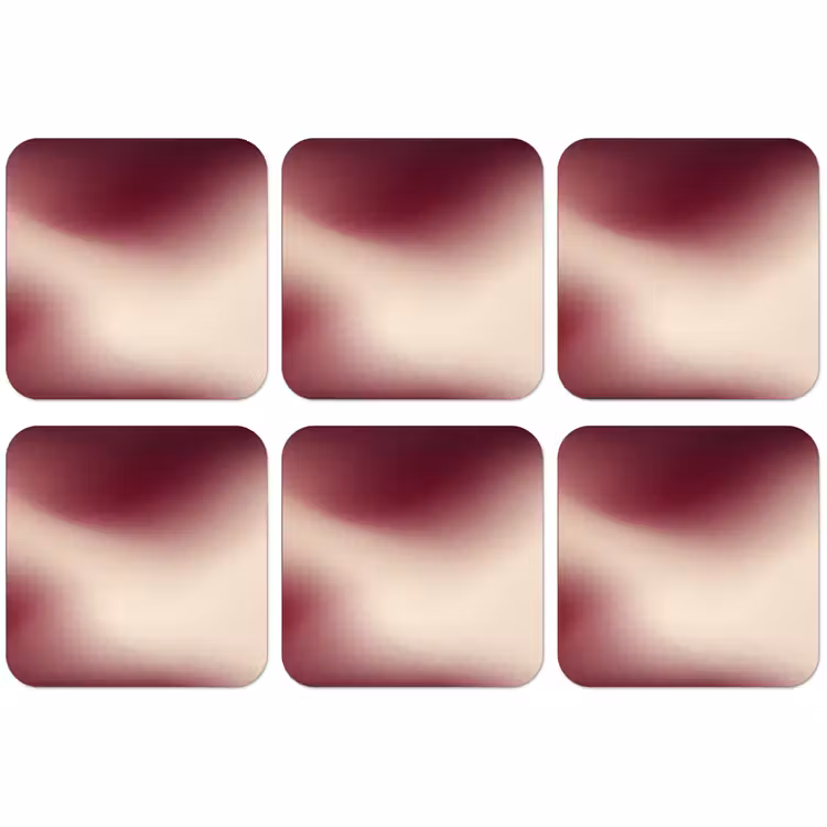 Untersetzer - Farbverlauf – Rot – Beige — 1
