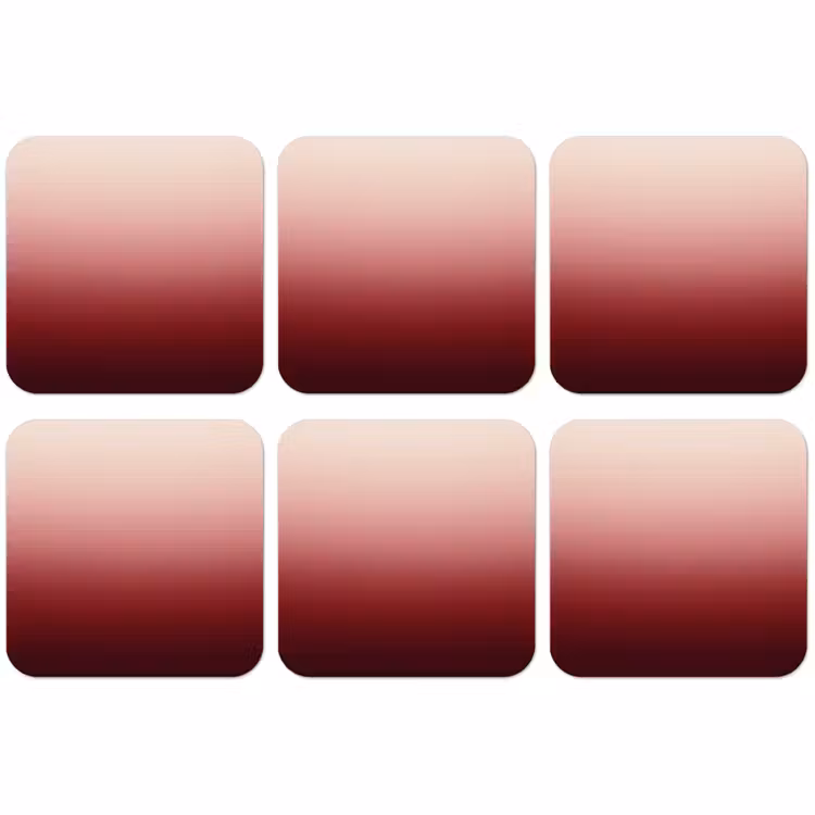 Untersetzer​ - Farbverlauf – Rot – Rosa — 1