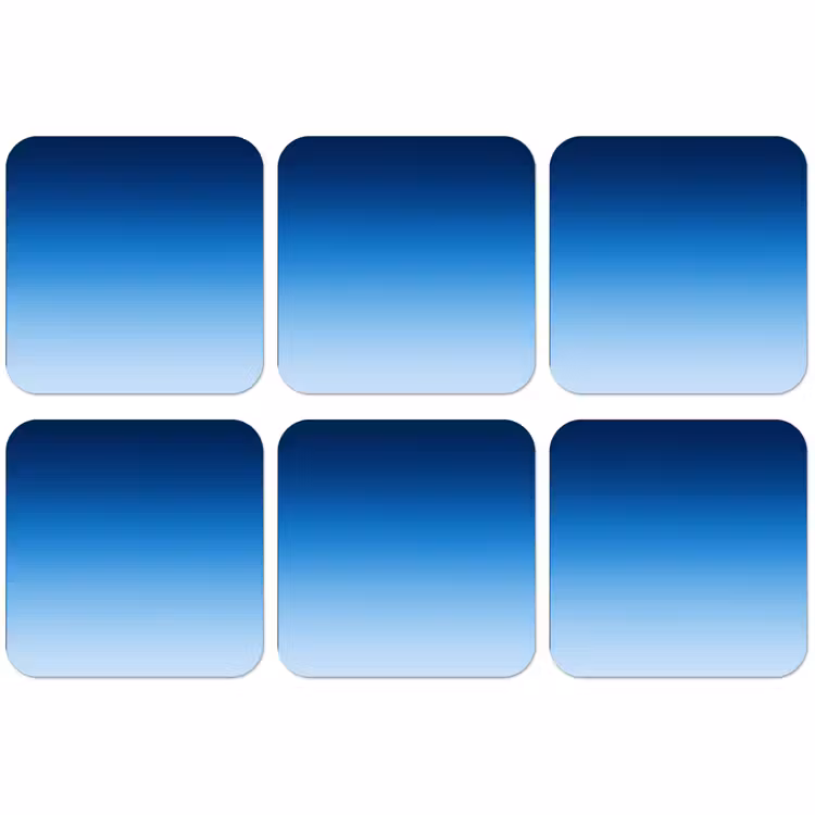 Untersetzer - Himmel – Blau – Farbverlauf — 1