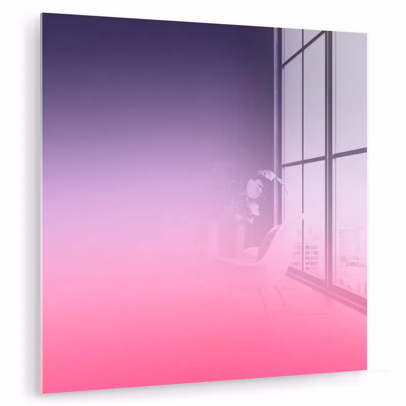 Glasbild - Farbe – Farbverlauf – Abstrakt — 1