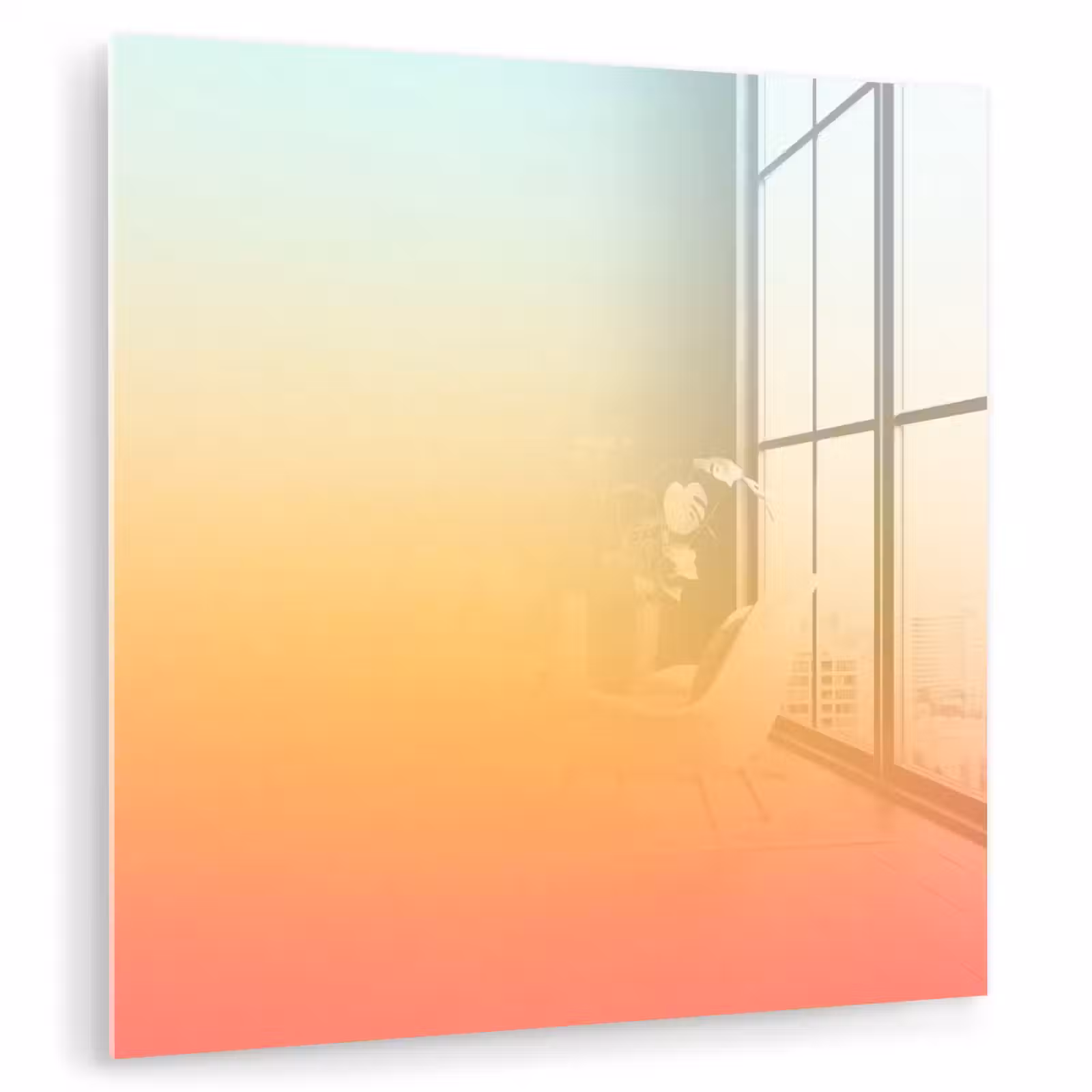 Glasbild - Farbverlauf – Sanft – Farbe — 1