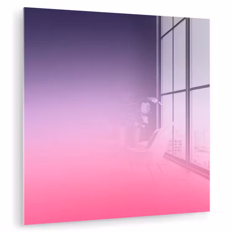 Glasbild - Farbe – Farbverlauf – Abstrakt — 1