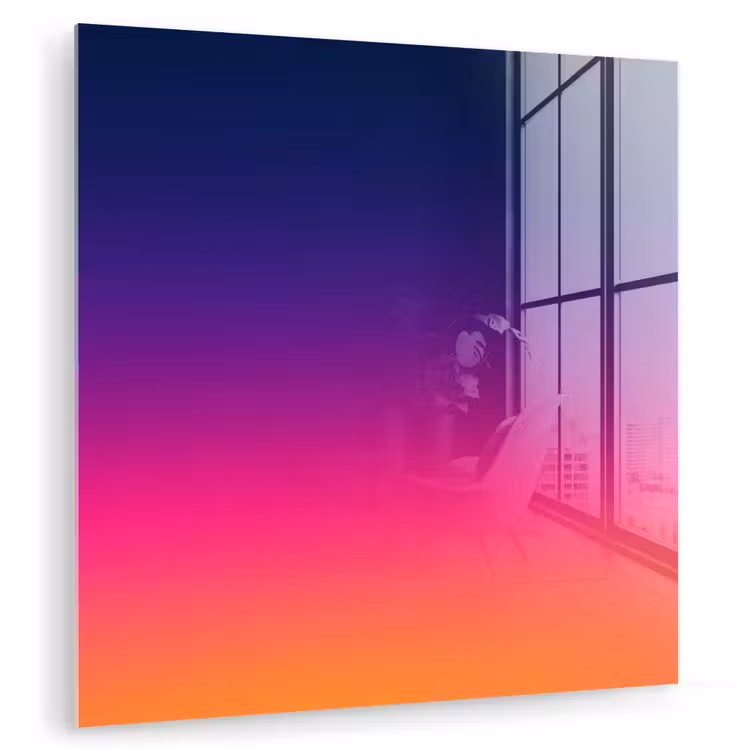 Glasbild - Farbverlauf – Fließend – Abstrakt — 1