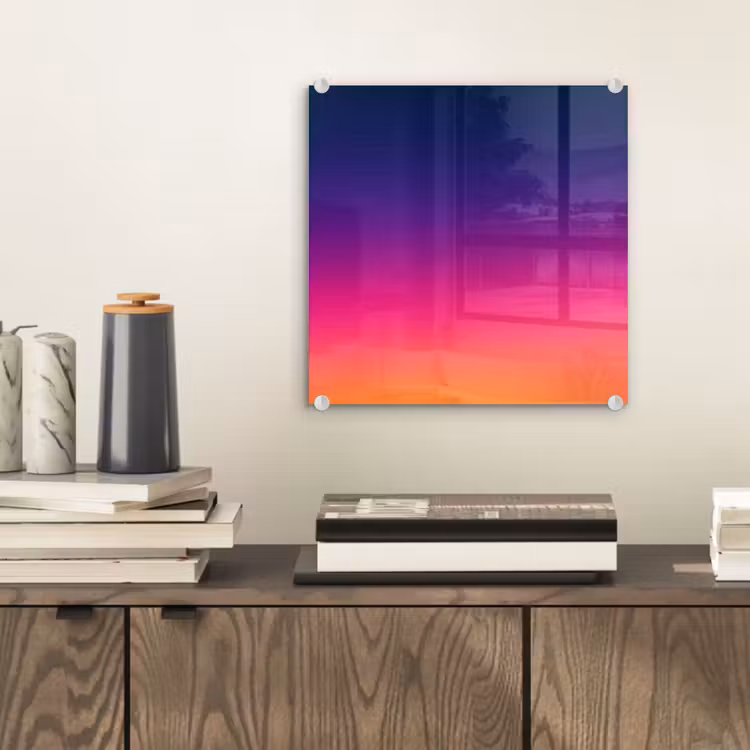 Glasbild - Farbverlauf – Fließend – Abstrakt — 2
