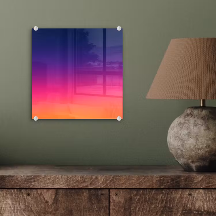 Glasbild - Farbverlauf – Fließend – Abstrakt — 4