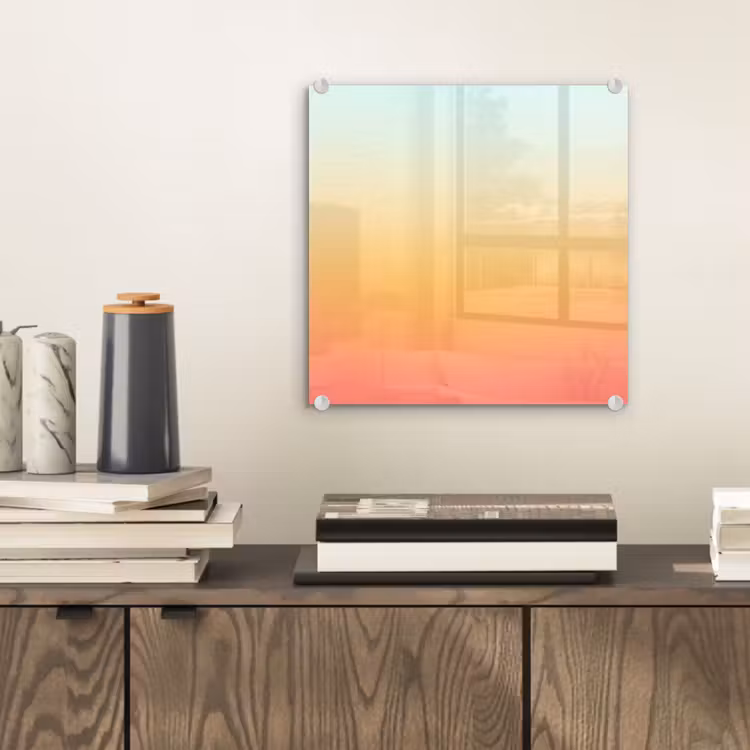 Glasbild - Farbverlauf – Sanft – Farbe — 2