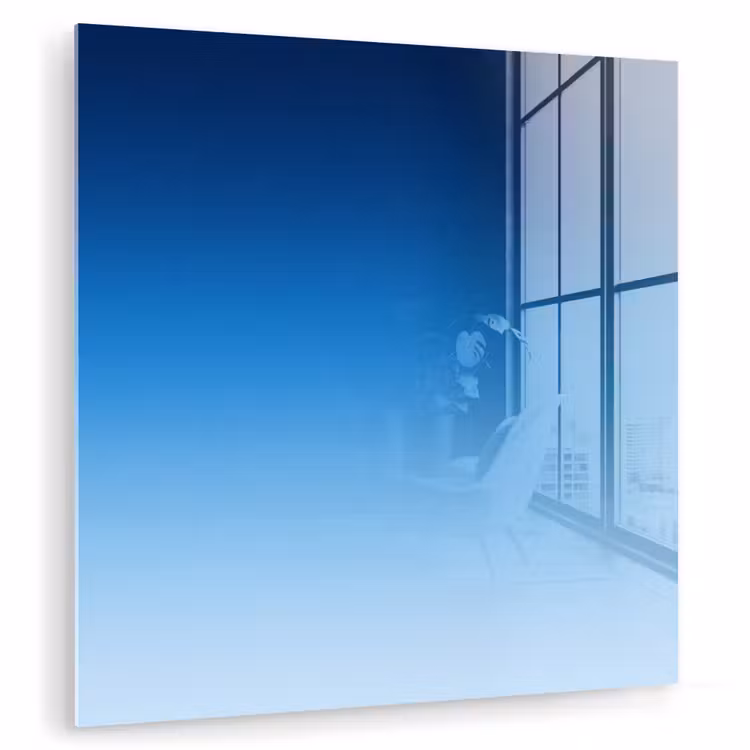 Glasbild - Himmel – Blau – Farbverlauf — 1