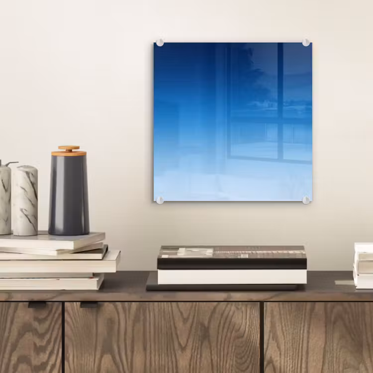 Glasbild - Himmel – Blau – Farbverlauf — 2