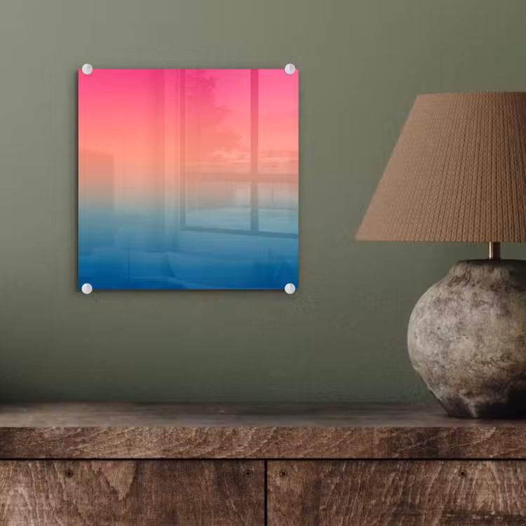 Glasbild - Zusammenfassung – Bunt – Farbverlauf — 4