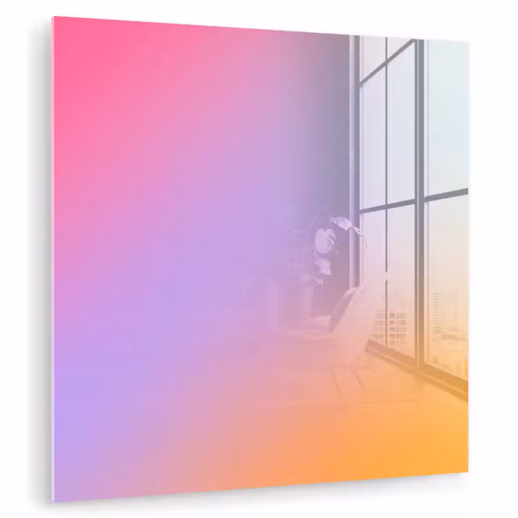 Glasbild - Zusammenfassung – Farbverlauf – Modern — 1