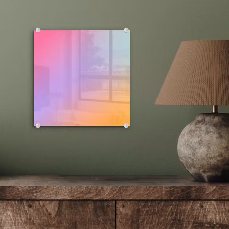 Glasbild - Zusammenfassung – Farbverlauf – Modern — 4