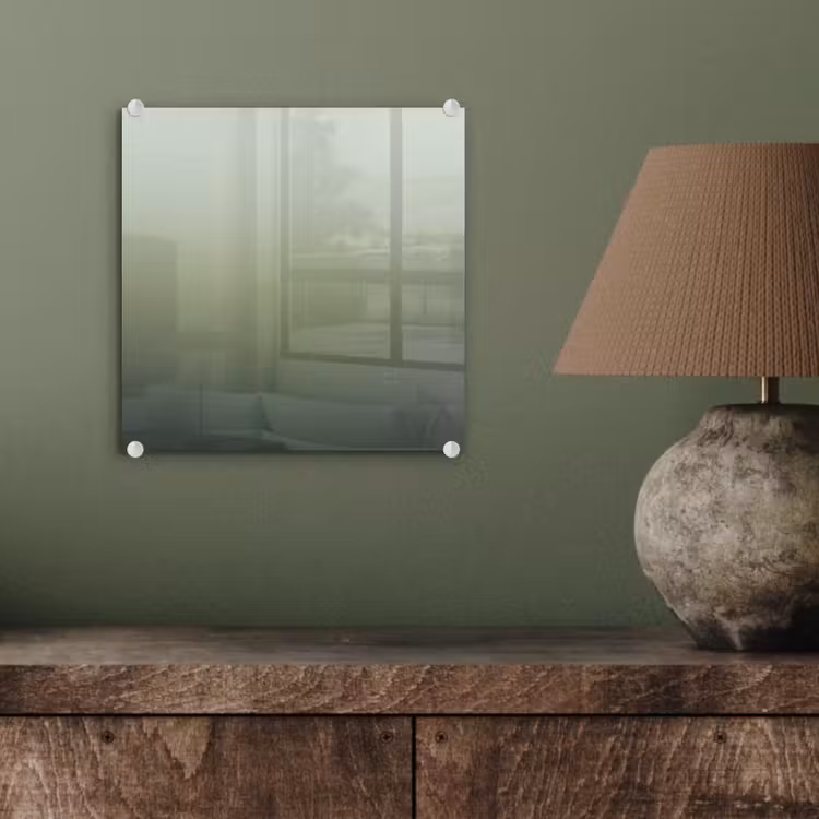 Glasbild - Zusammenfassung – Grün – Verlauf — 4