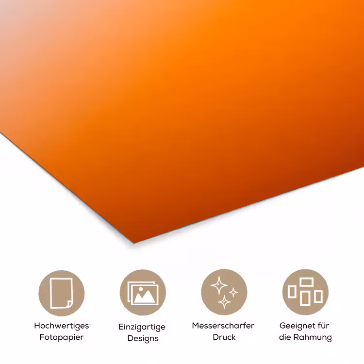 Poster - Farbverlauf – Orange – Abstrakt — 5