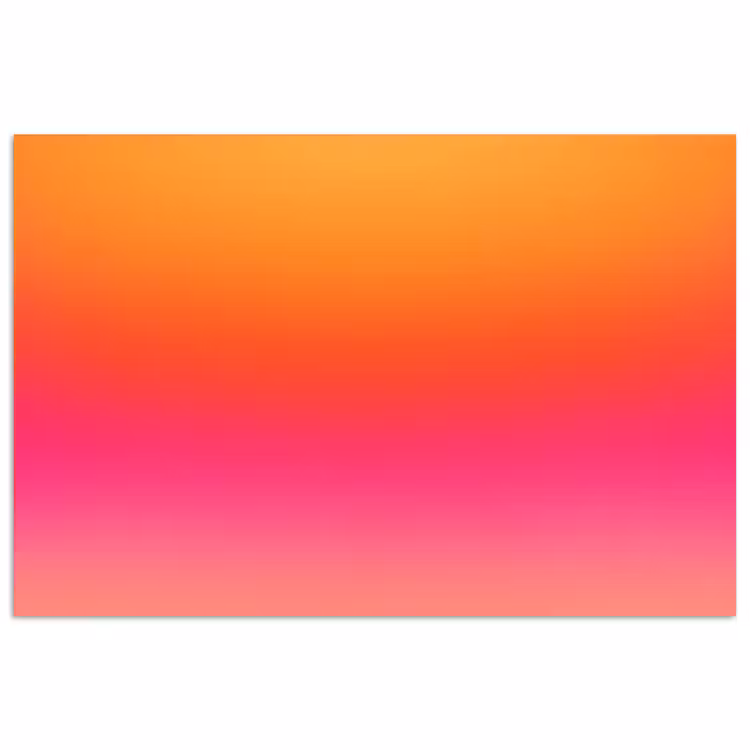 Poster - Farbverlauf – Orange – Rosa — 1