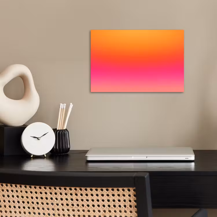 Poster - Farbverlauf – Orange – Rosa — 2