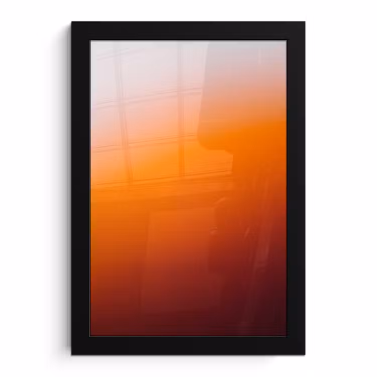 Bilder mit Rahmen - Farbverlauf – Orange – Abstrakt — 1