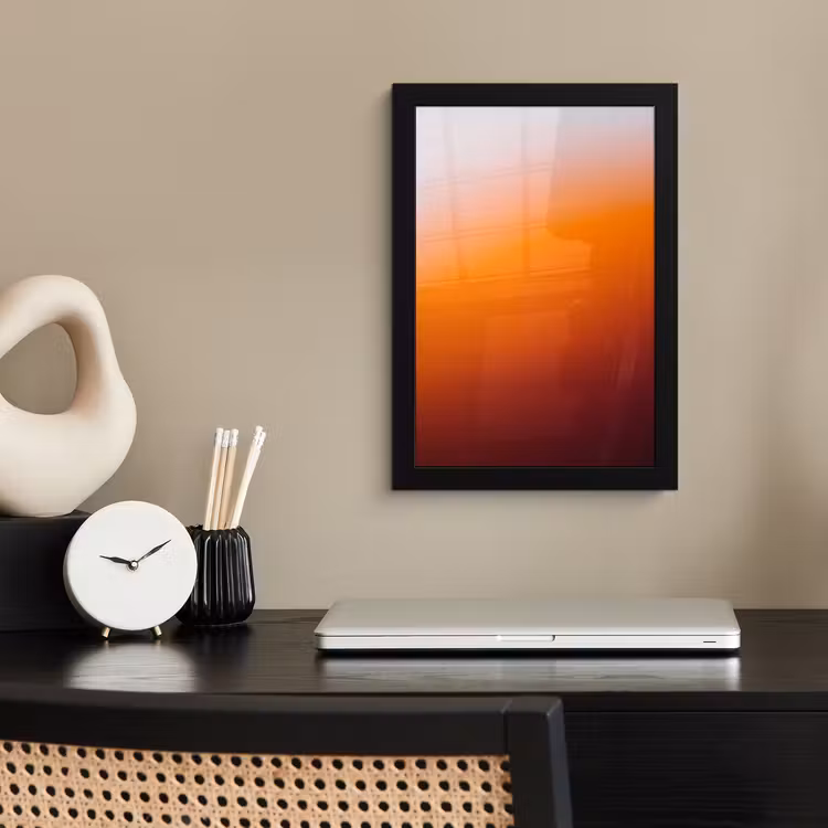 Bilder mit Rahmen - Farbverlauf – Orange – Abstrakt — 2