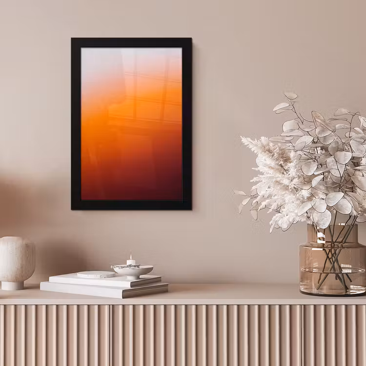 Bilder mit Rahmen - Farbverlauf – Orange – Abstrakt — 4