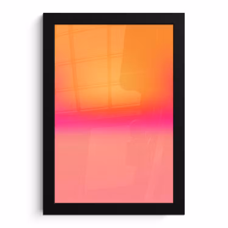 Bilder mit Rahmen - Farbverlauf – Orange – Rosa — 1
