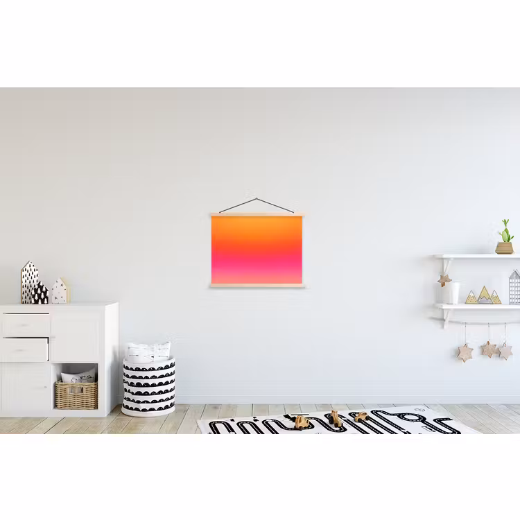 Stoffbild - Farbverlauf – Orange – Rosa — 2