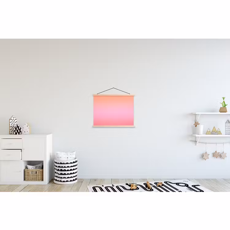 Stoffbild - Farbverlauf – Rosa – Orange — 2
