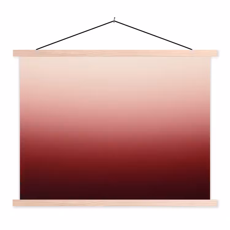 Stoffbild - Farbverlauf – Rot – Rosa — 1