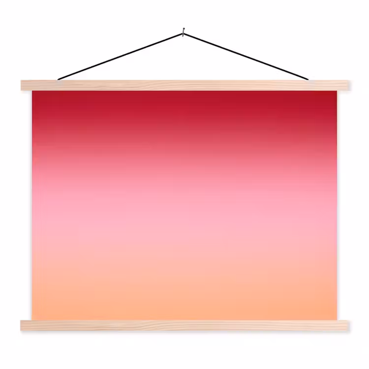 Stoffbild - Farbverlauf – Rot – Rosa — 1