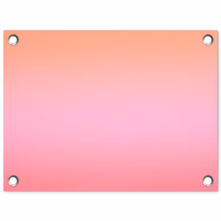 Gartenposter - Farbverlauf – Rosa – Orange — 1