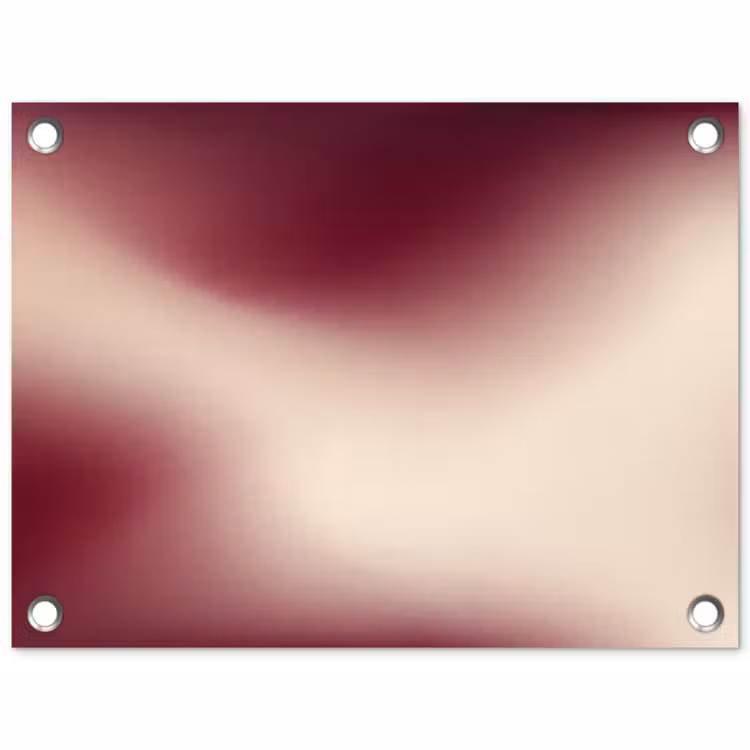 Gartenposter - Farbverlauf – Rot – Beige — 1