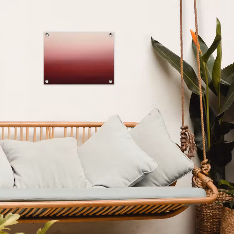 Gartenposter - Farbverlauf – Rot – Rosa — 4