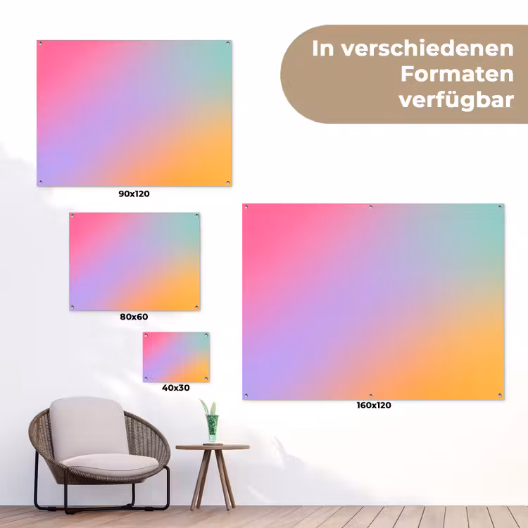Gartenposter - Zusammenfassung – Farbverlauf – Modern — 6