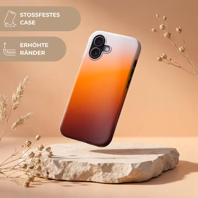 Handyhülle Toughcase - Farbverlauf – Orange – Abstrakt — 5