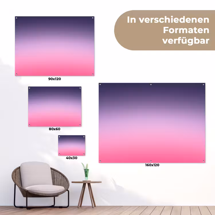 Gartenposter - Farbe – Farbverlauf – Abstrakt — 6