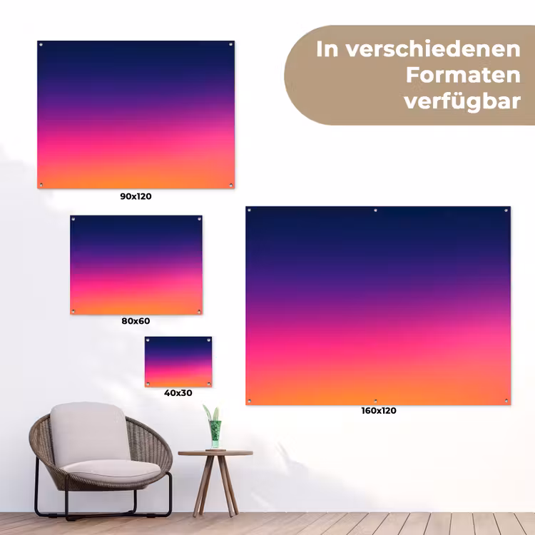Gartenposter - Farbverlauf – Fließend – Abstrakt — 6