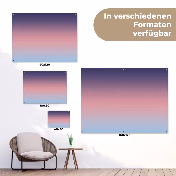 Gartenposter - Farbverlauf – Lila – Rosa — 6